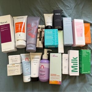 Perricone MD Eye Cream, Fenty Stunna Lip Paint, beauty bundle serums Tula